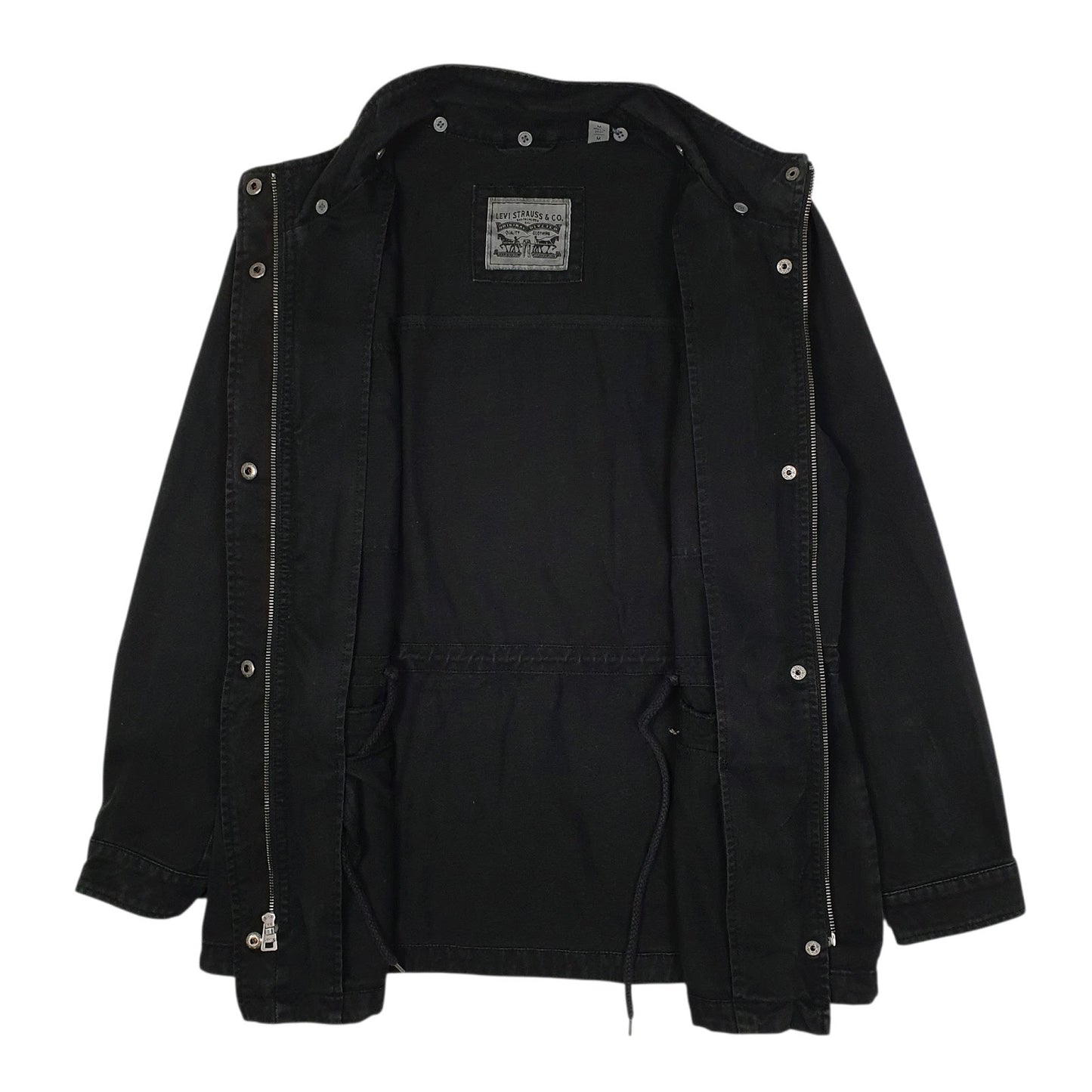 Womens Black Levis Parka Field  Coat
