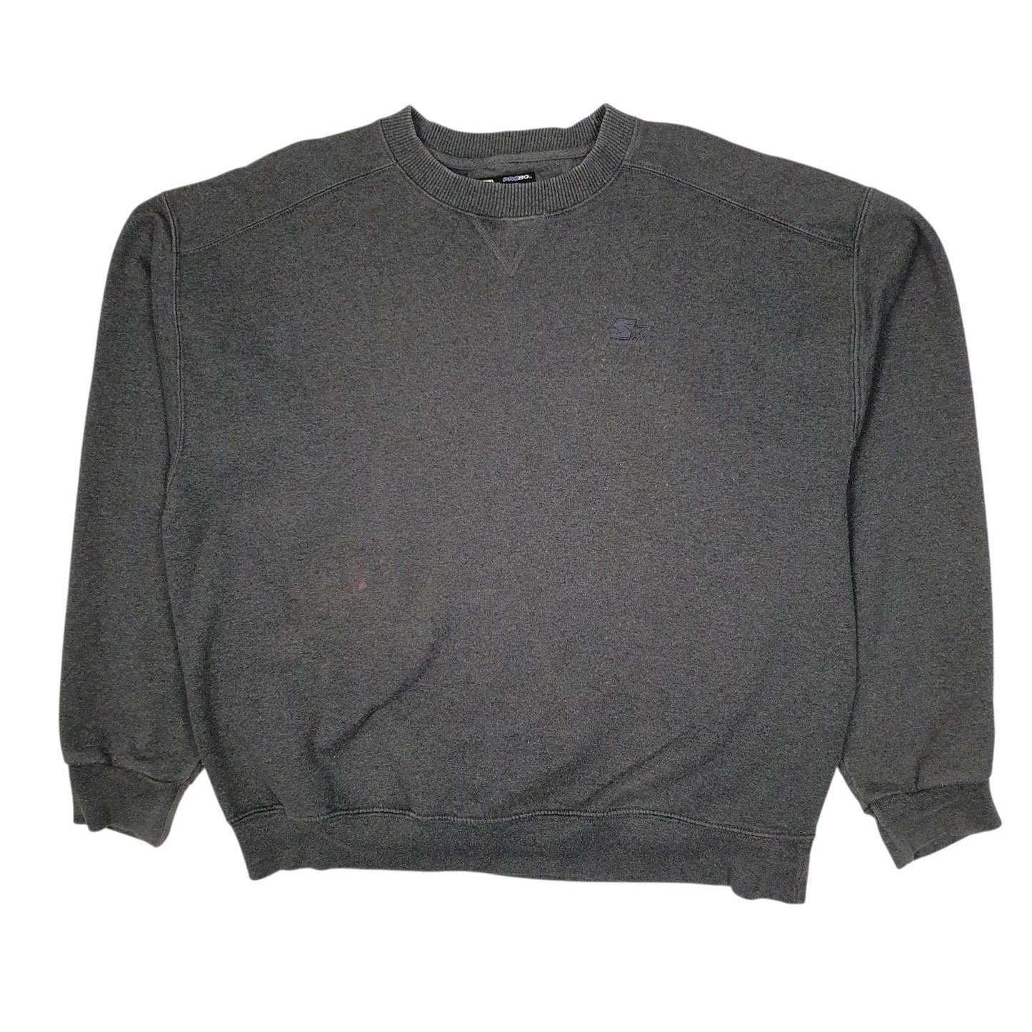 Mens Grey Starter  Crewneck Jumper