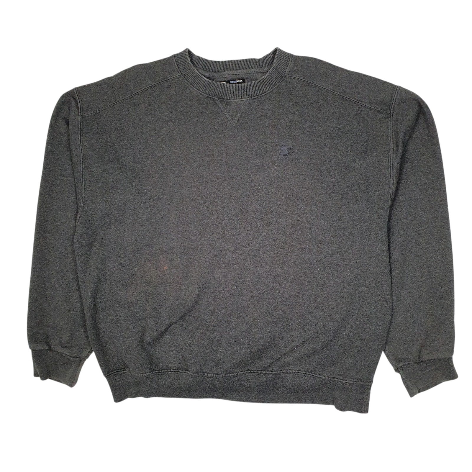 Mens Grey Starter  Crewneck Jumper