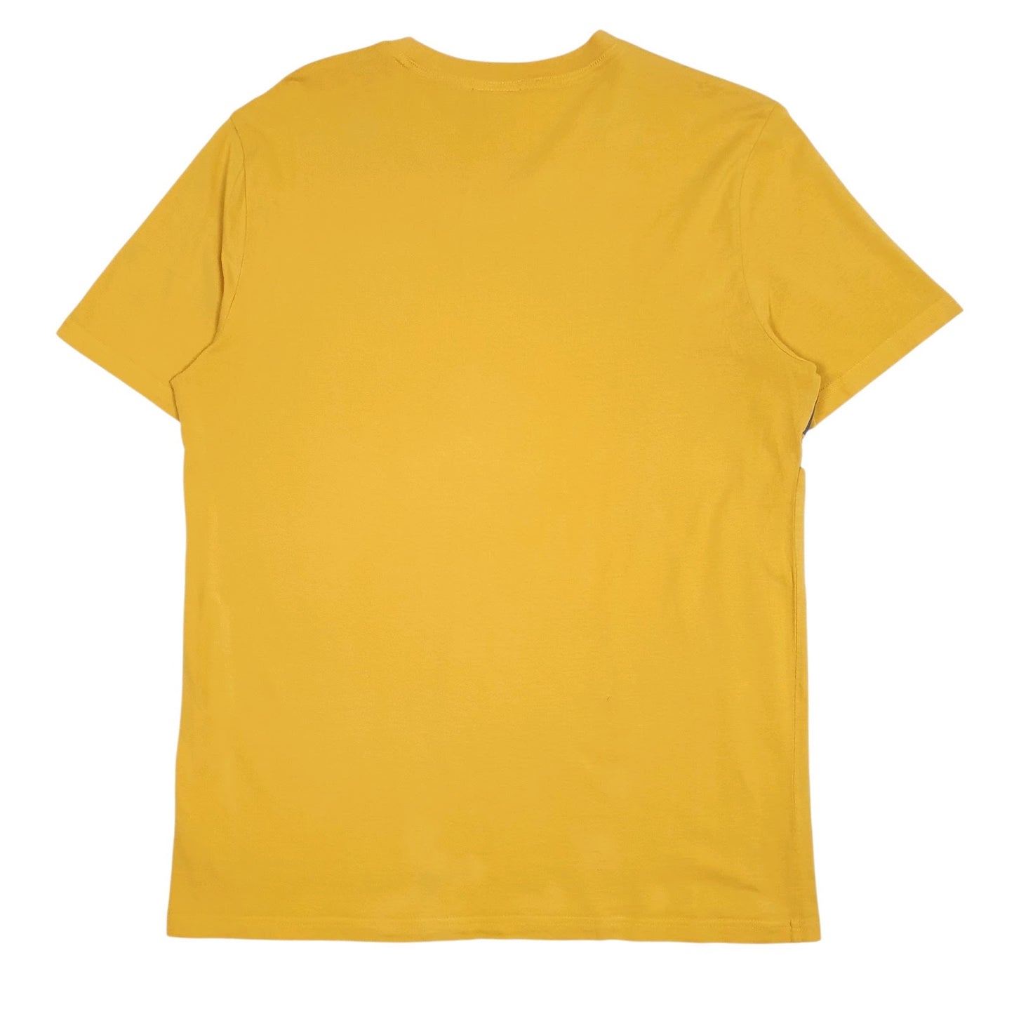 Mens Yellow Diadora Spellout  T Shirt
