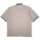 Mens Cream Adidas Vintage 90s Hoodie Polo Shirt