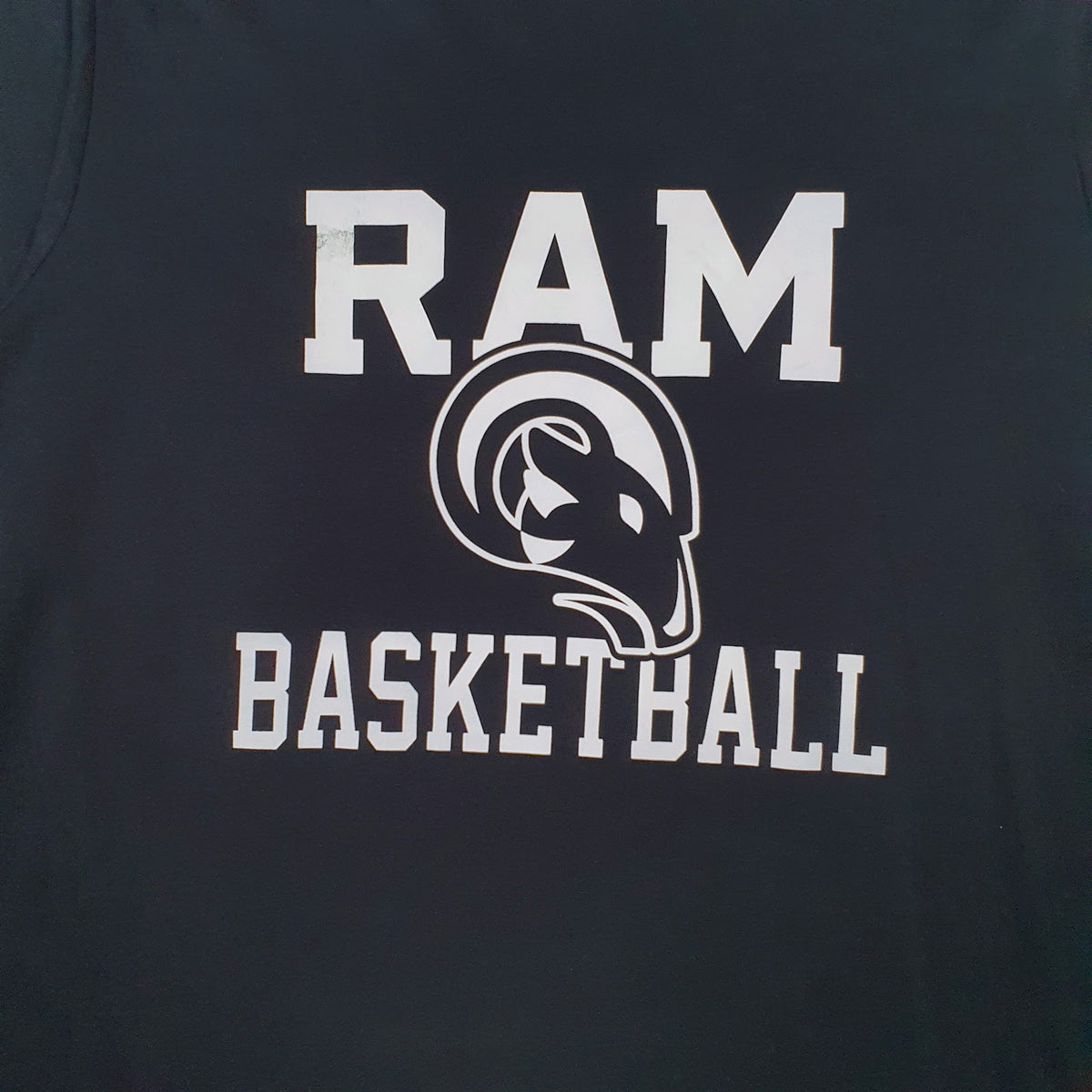Mens Black Nike Dri-Fit Ram Basketball  T Shirt
