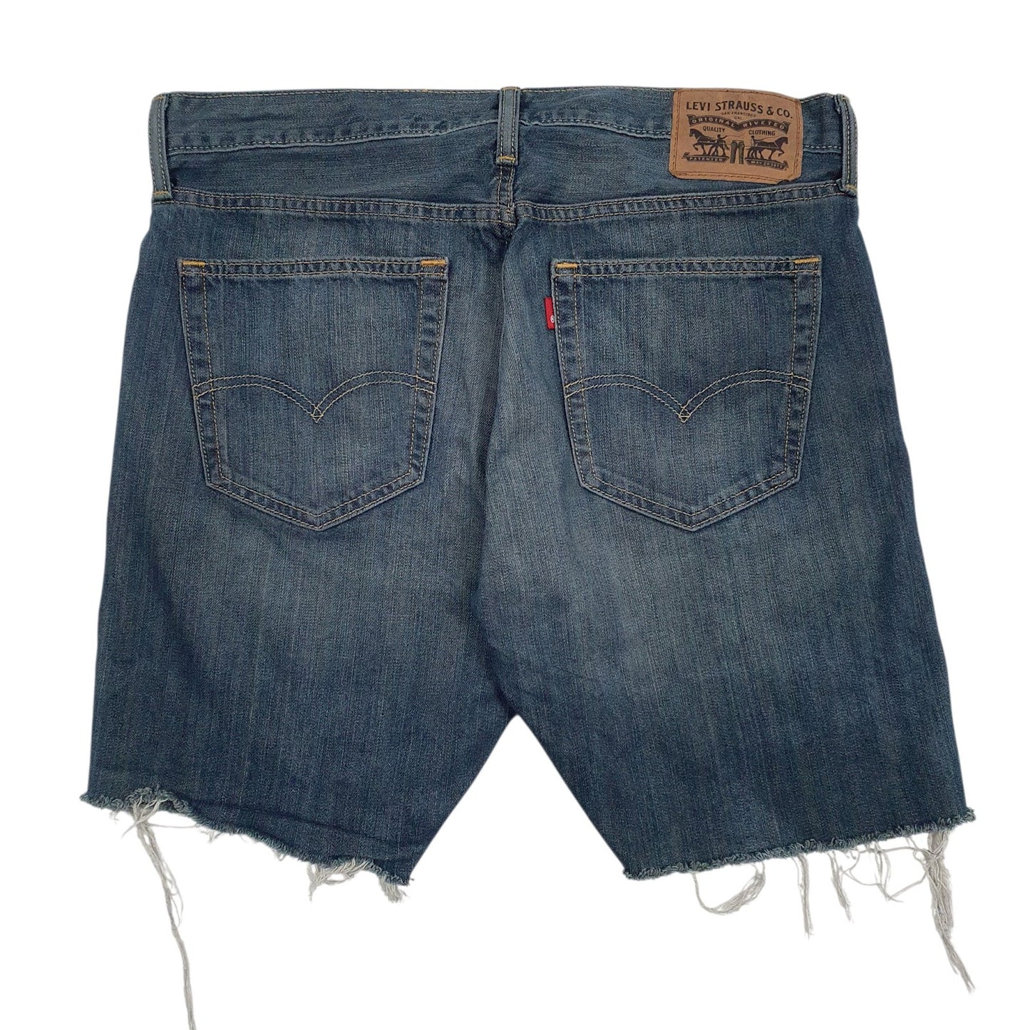 Mens Blue Levis   Shorts