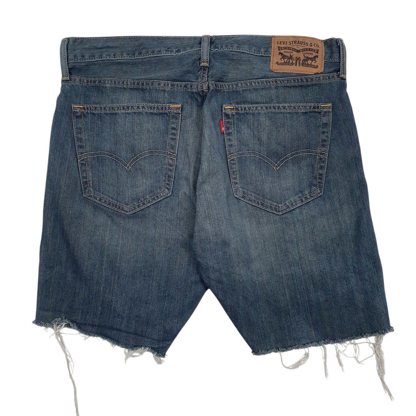 Mens Blue Levis   Shorts