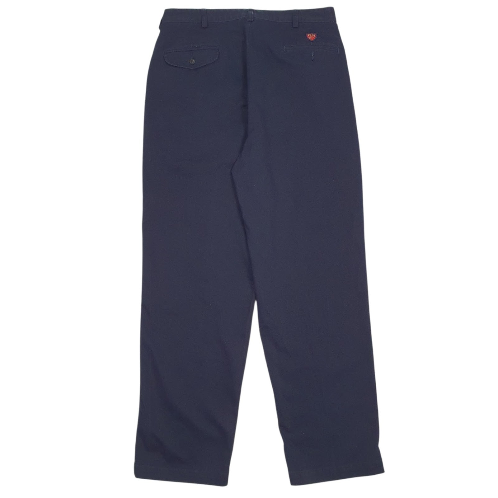 Mens Navy Polo Ralph Lauren Golf Pleated  Trousers