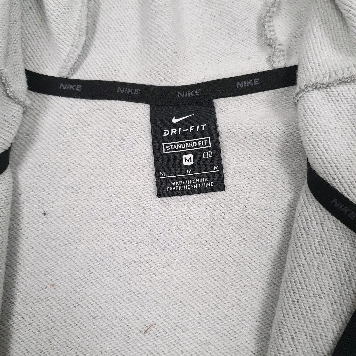 Mens Grey Nike Dri-Fit Hoodie Jumper