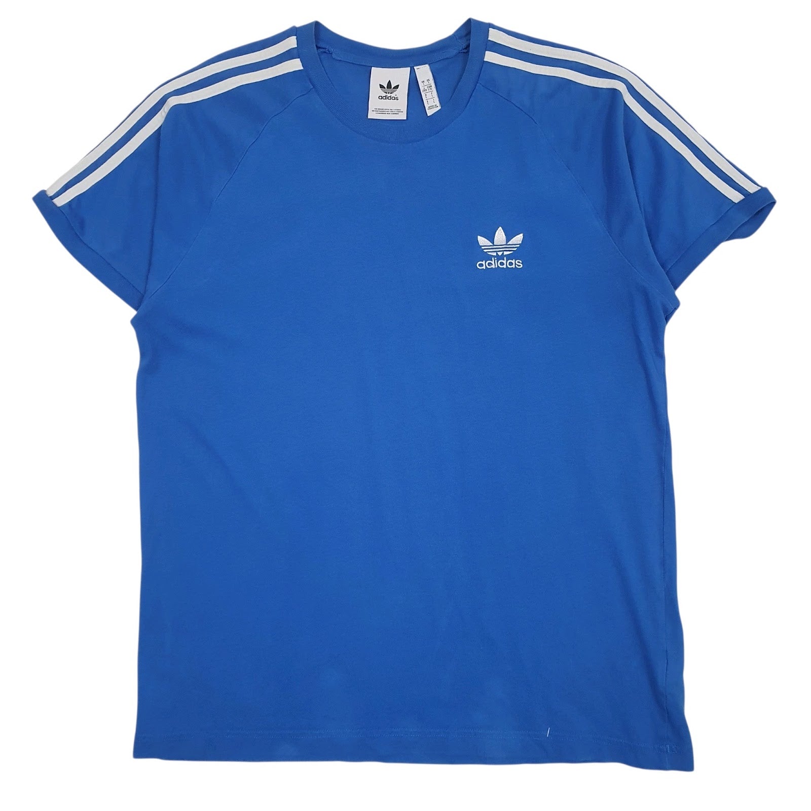 Mens Blue Adidas  Short Sleeve T Shirt
