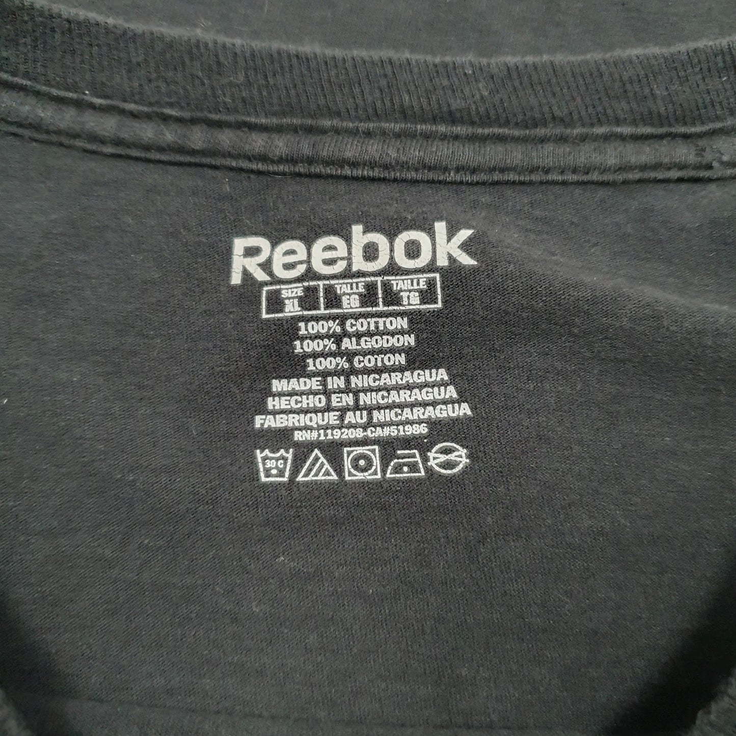 Mens Black Reebok NHL Pittsburgh Penguins  T Shirt