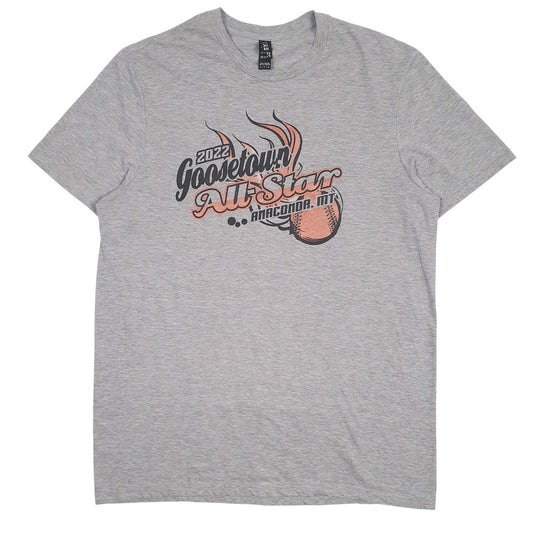 Mens Grey District Goose Town All-Star Short Sleeve T Shirt