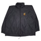 Mens Black Kobe Rugby Hoodie Coat