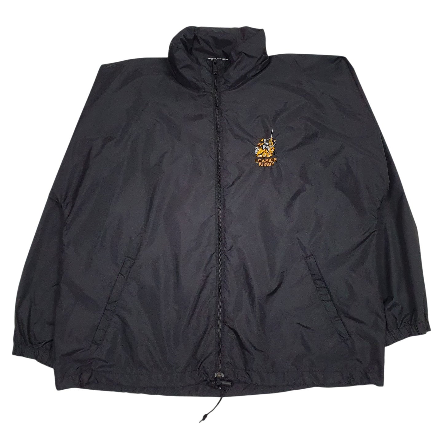 Mens Black Kobe Rugby Hoodie Coat