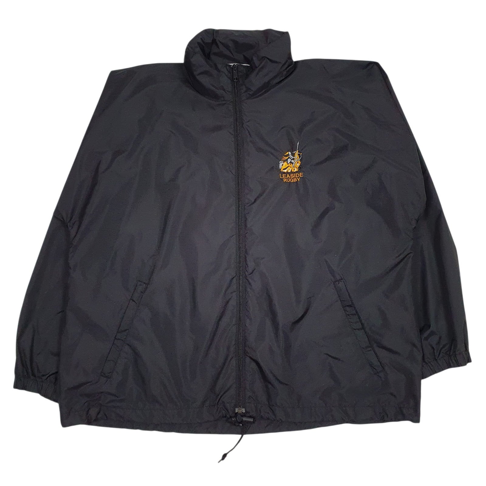 Mens Black Kobe Rugby Hoodie Coat