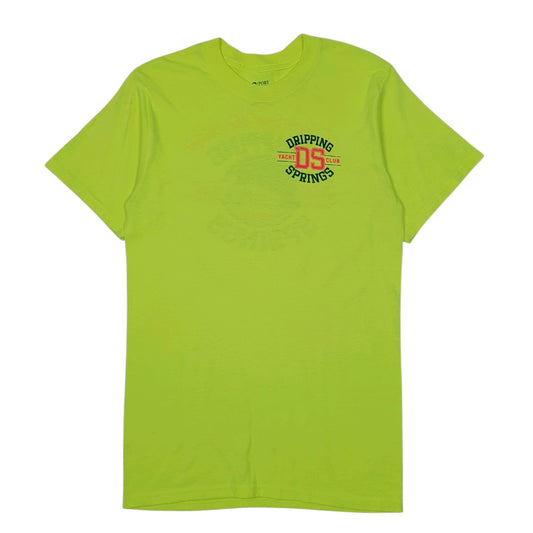 Mens Yellow Port & Company Dripping Springs Short Sleeve T Shirt