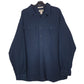 Mens Navy L.L.Bean Chamois Long Sleeve Shirt