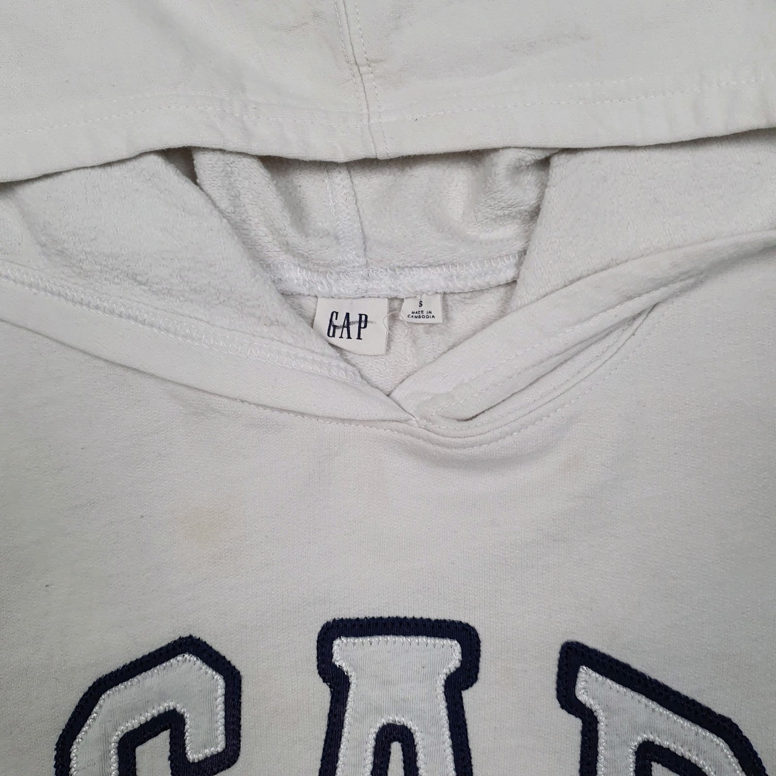 Womens White GAP  Hoodie Jumper