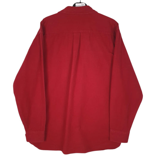 Mens Red L.L.Bean Chamois  Shirt