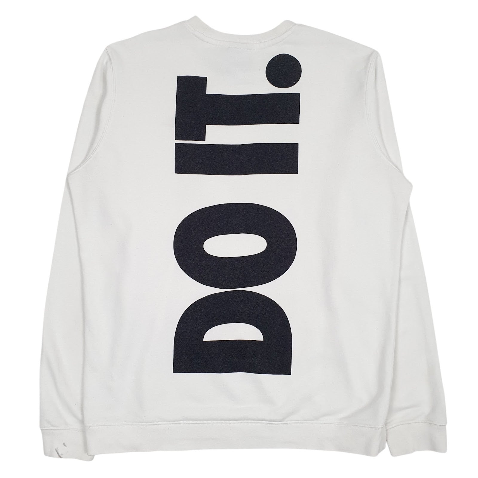 Mens White Nike  Crewneck Jumper