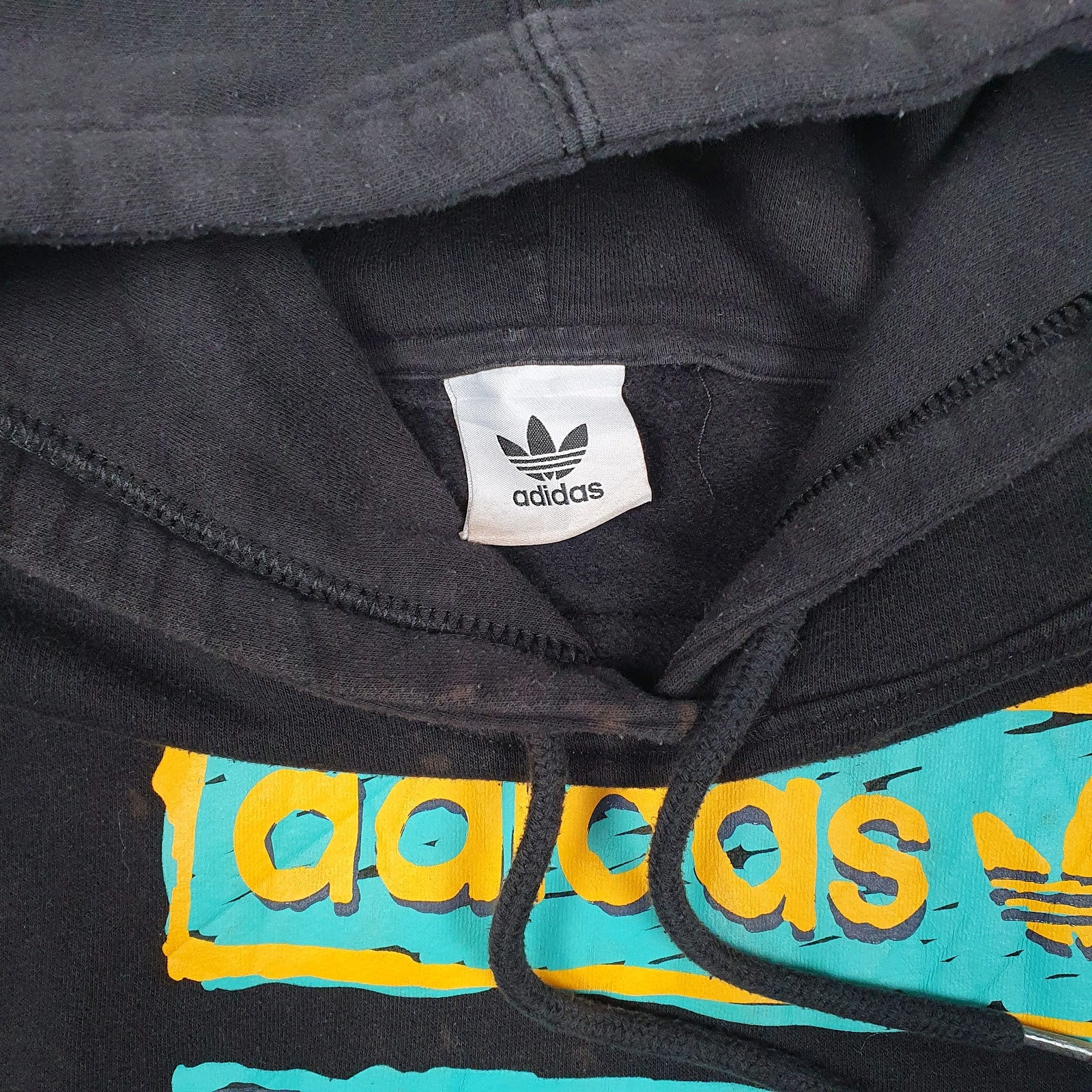 Mens Black Adidas  Hoodie Jumper