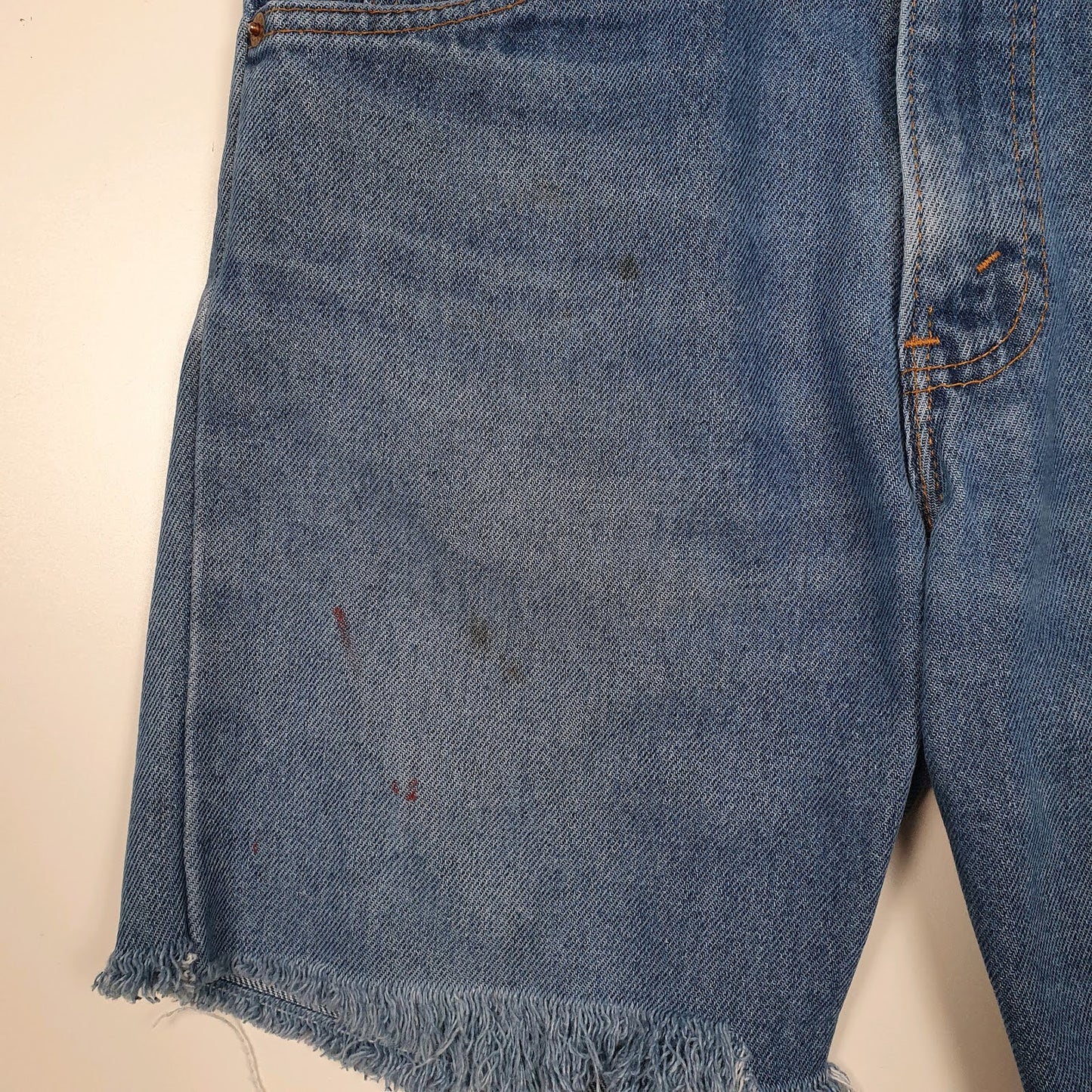 Mens Blue Levis Vintage 1980s Orange Tab Made In USA  Shorts