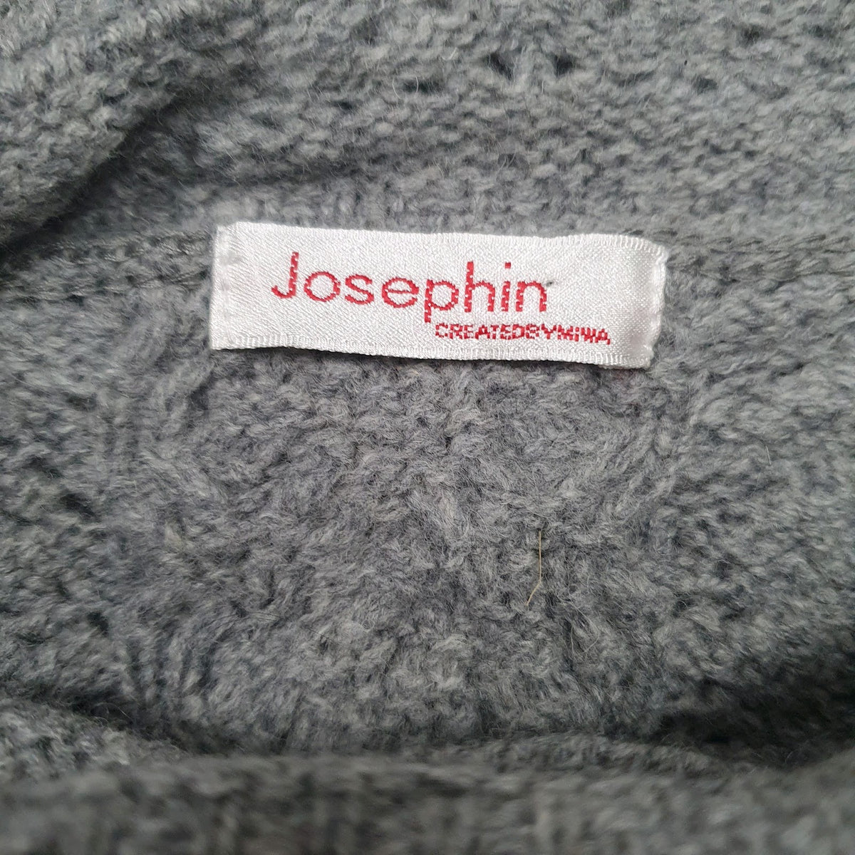 Womens Grey Josephin Knit Crewneck Jumper