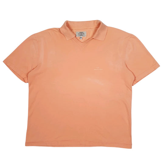 Mens Pink Armani  Short Sleeve Polo Shirt