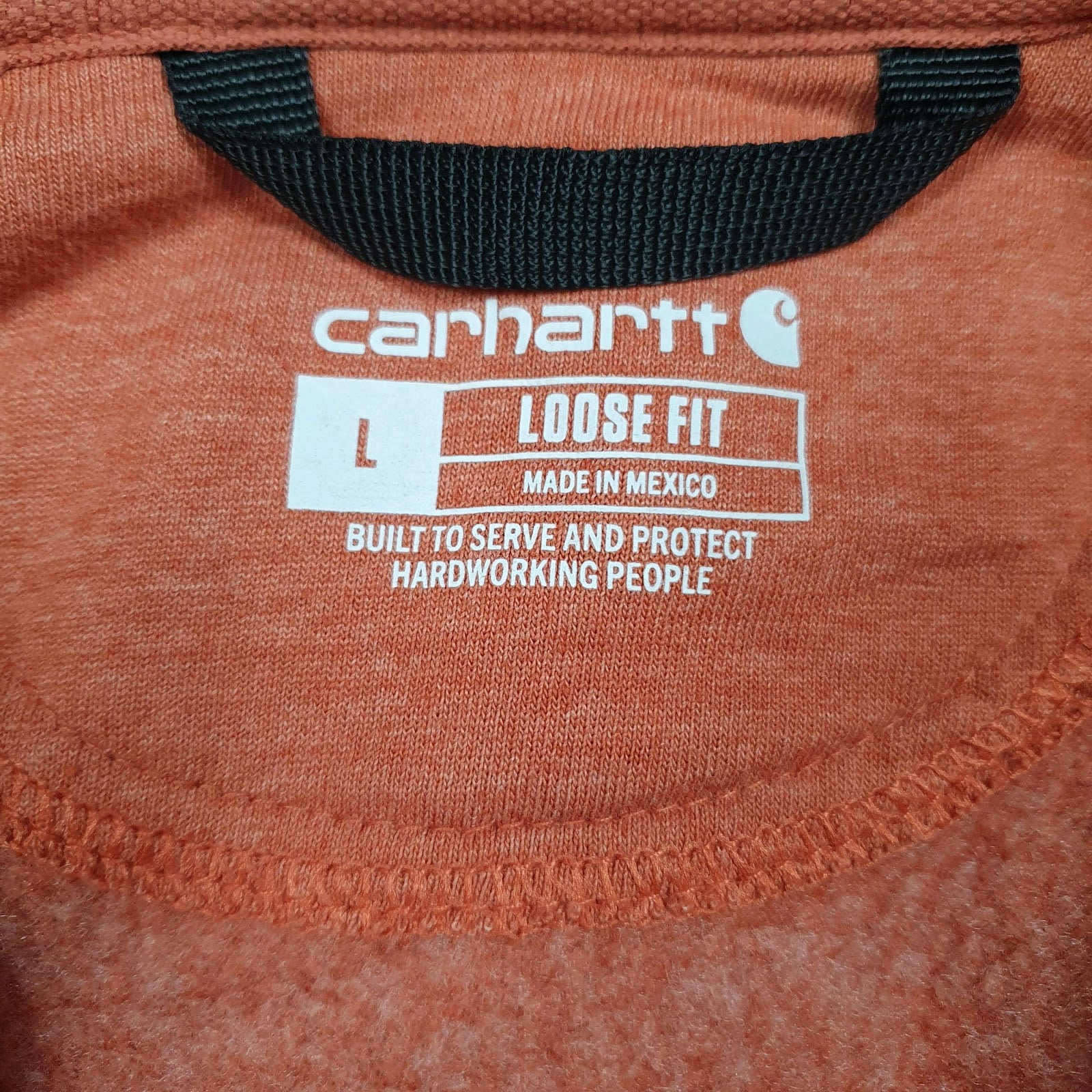 Mens Orange Carhartt  Hoodie Jumper