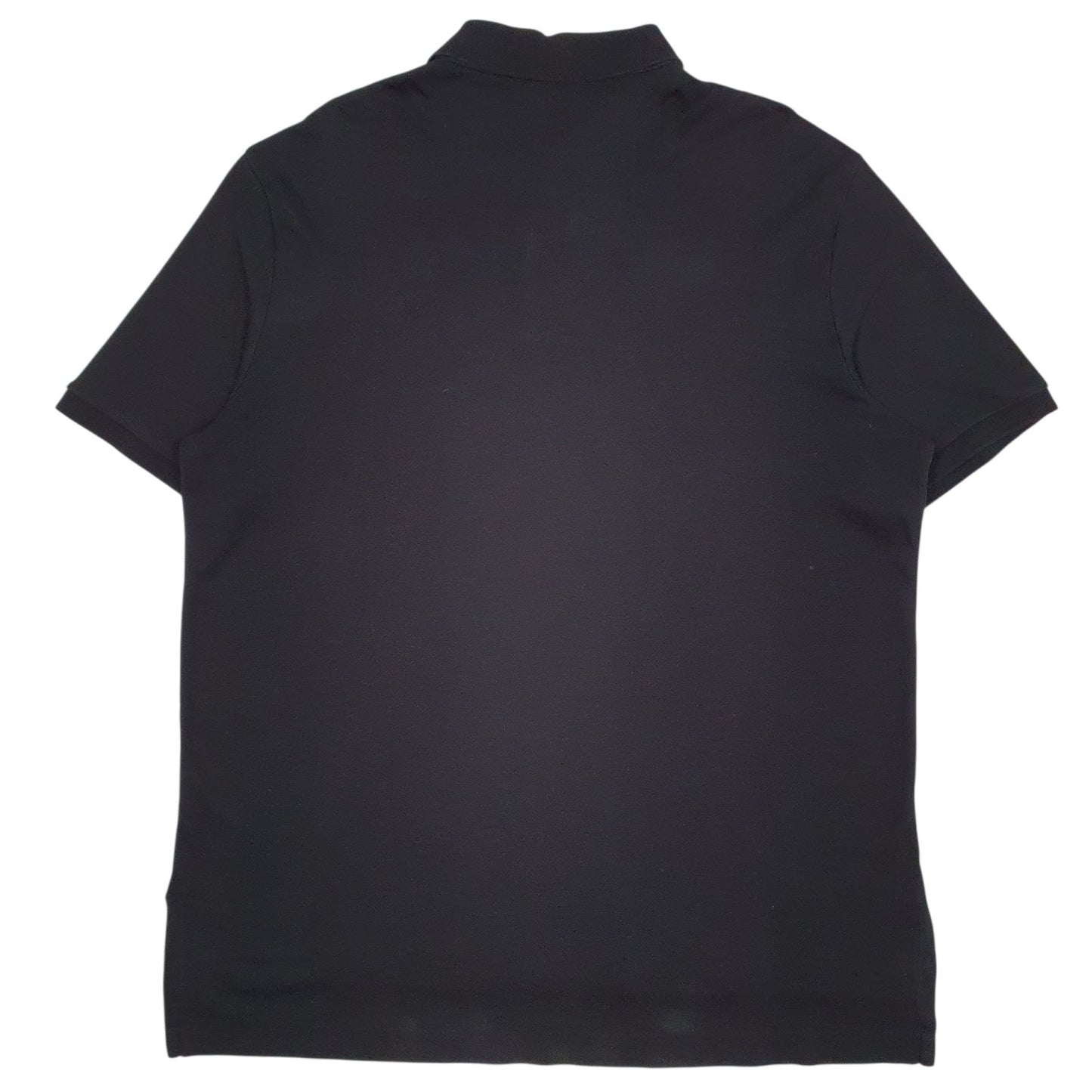 Mens Black Polo Ralph Lauren Pima Soft Touch Hoodie Polo Shirt