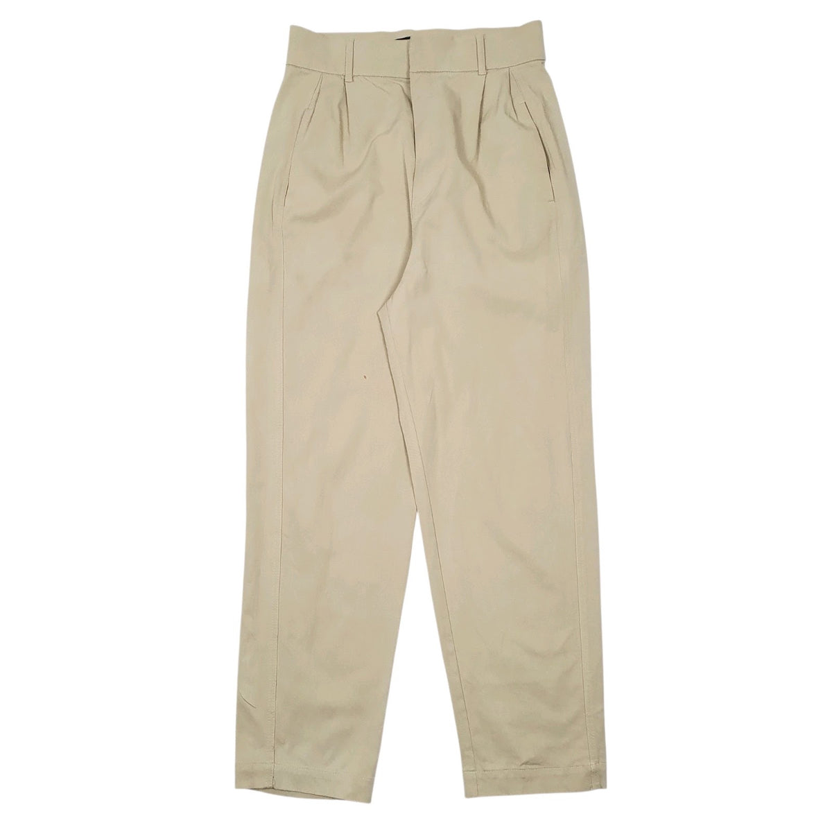 Womens Green Zara Pleated Formal Trousers