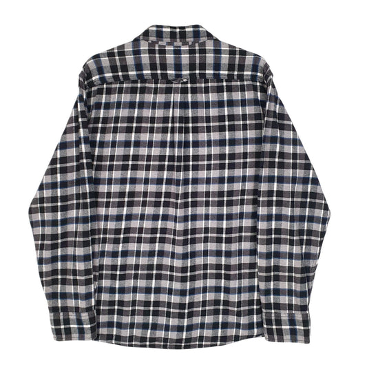 Mens Grey Eddie Bauer Flannel  Shirt