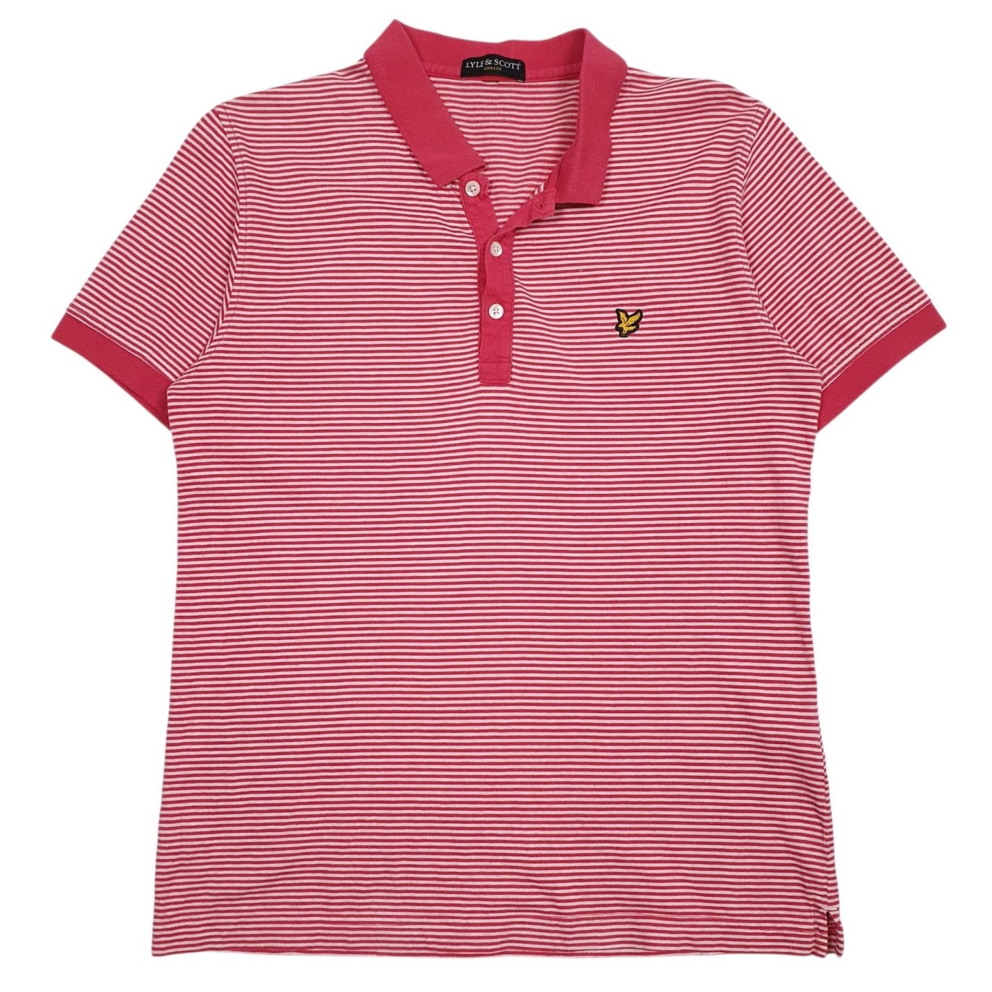 Mens Pink Lyle & Scott  Short Sleeve Polo Shirt