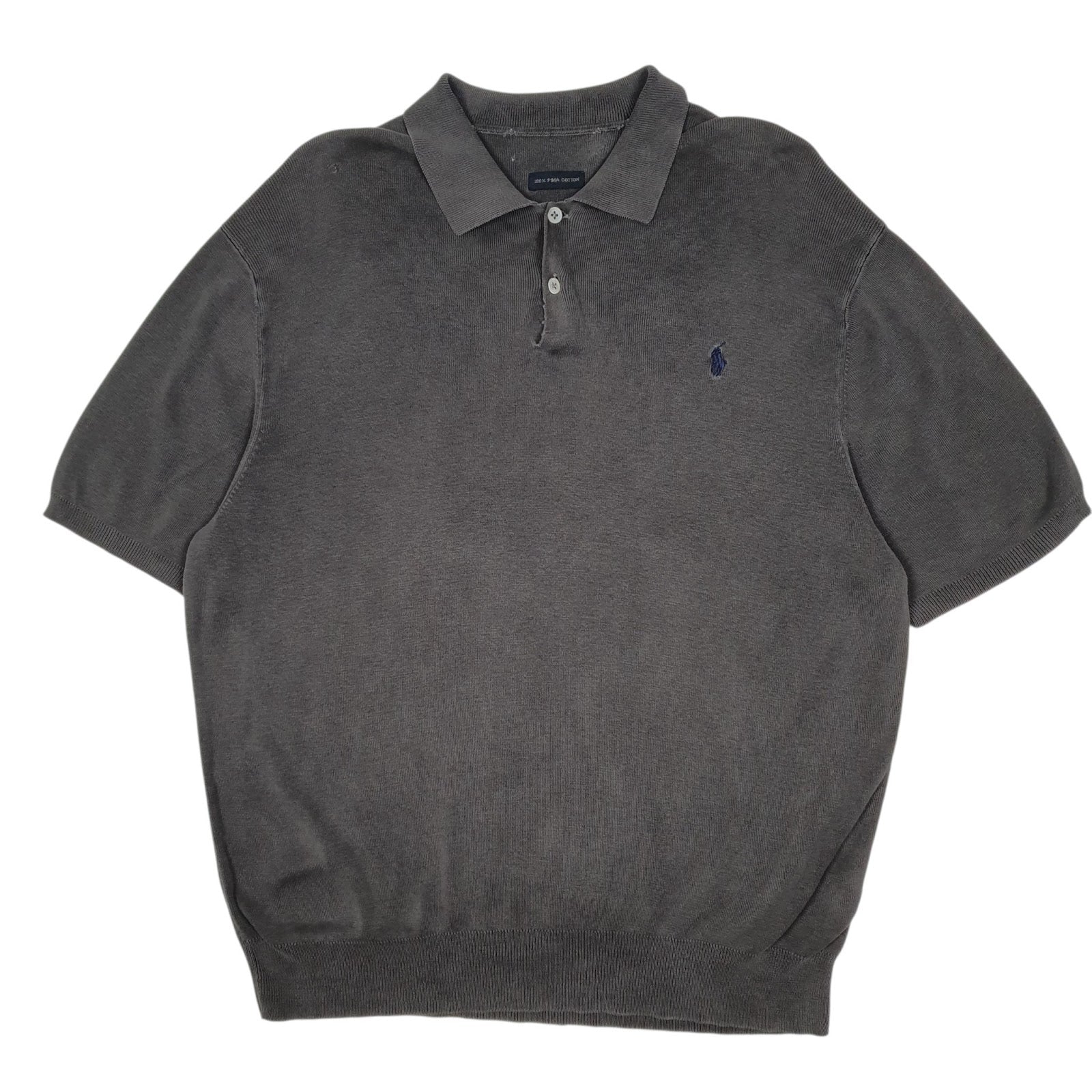 Mens Grey Polo Ralph Lauren  Short Sleeve Polo Shirt