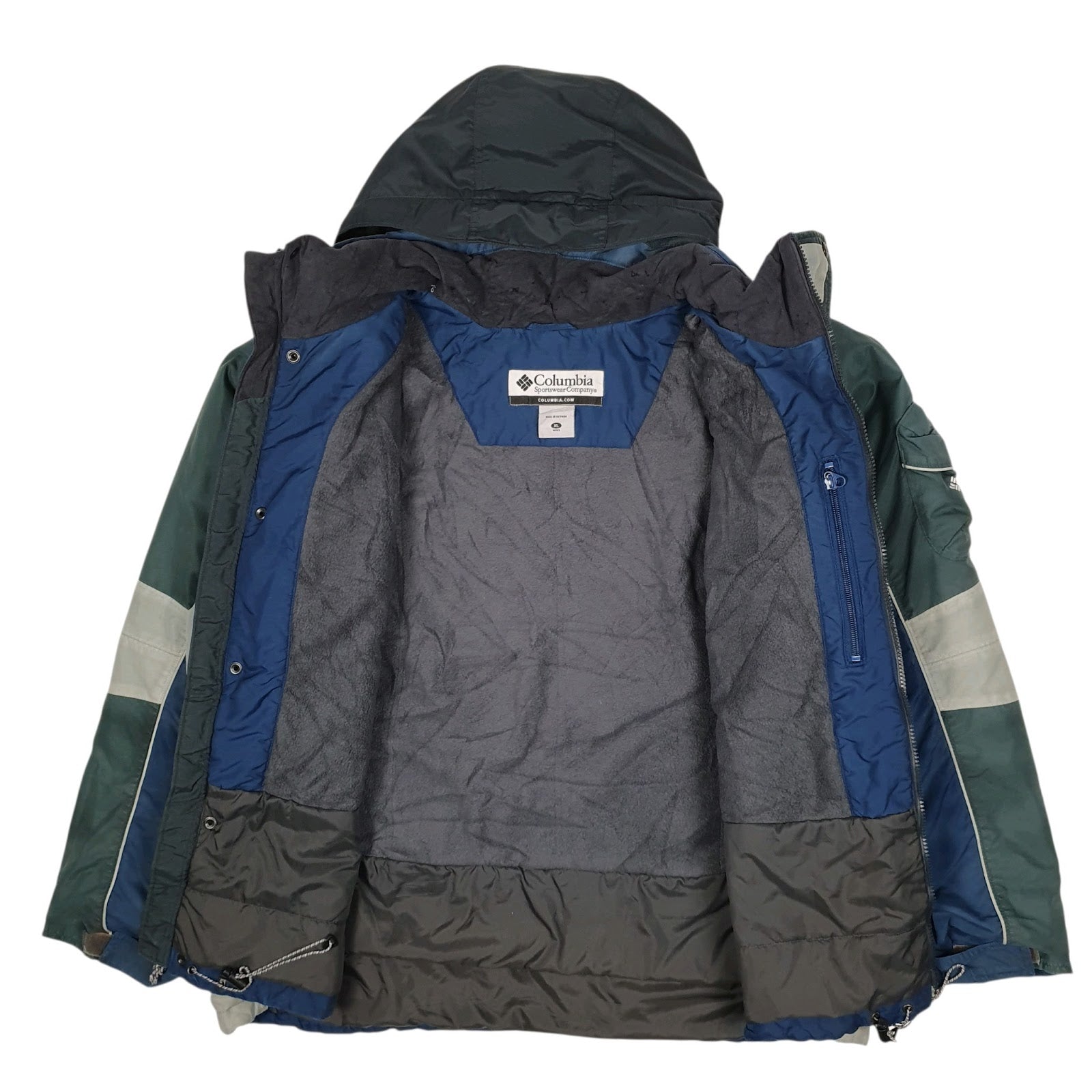 Mens Navy Columbia Sportswear Company  Full Zip Coat