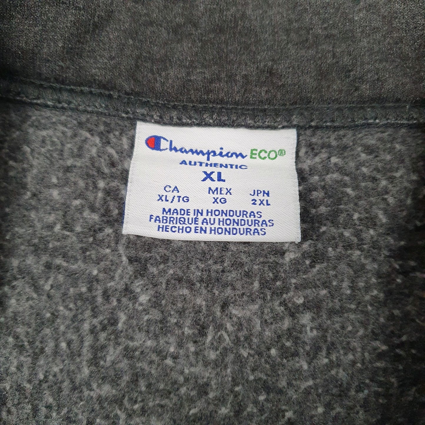 Mens Grey Champion North Dakota State University Quarter Zip Jumper