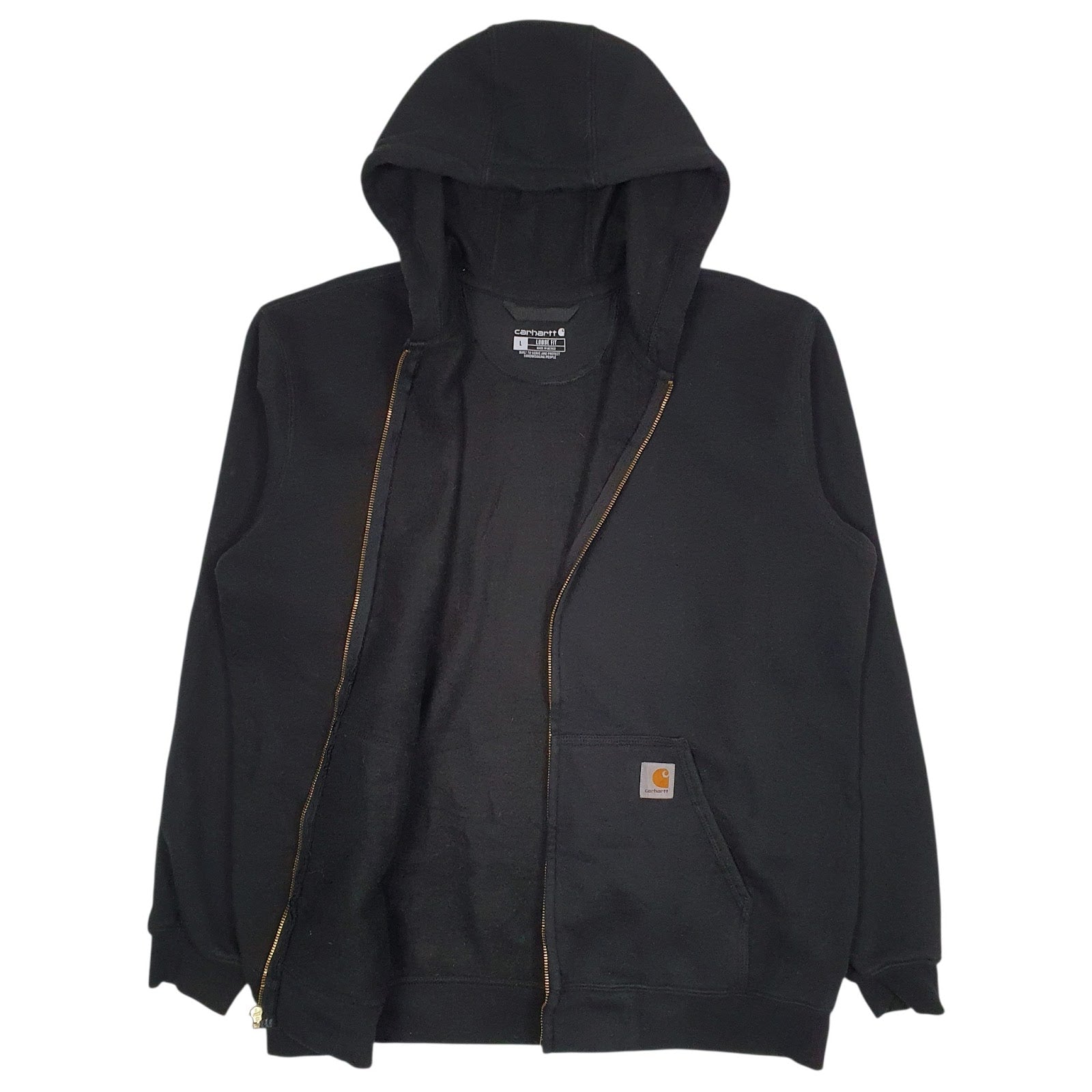 Mens Black Carhartt  Full Zip Jumper