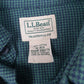 Mens Green L.L.Bean Flannel  Shirt