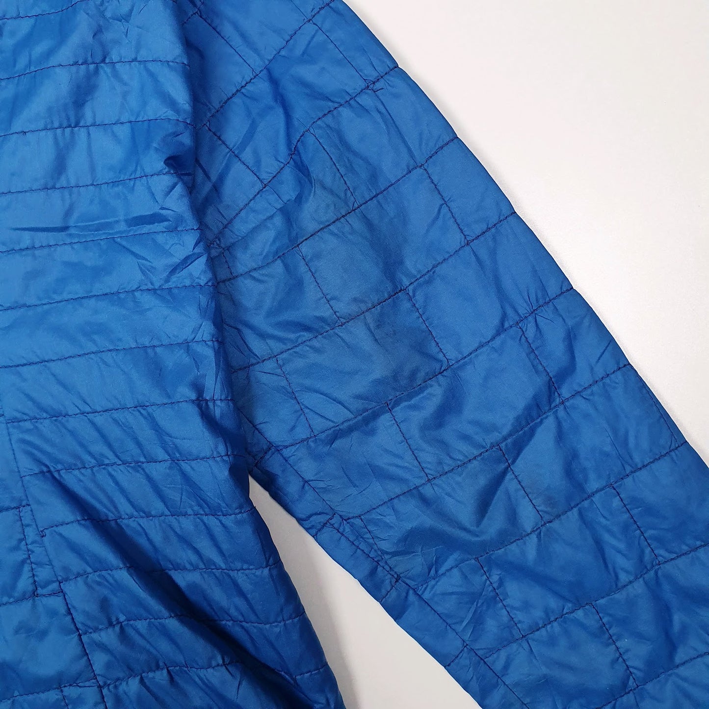 Womens Blue Patagonia Nano Puff Windbreaker Hoodie Coat
