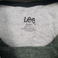 Mens Green Lee Spellout Hoodie Jumper