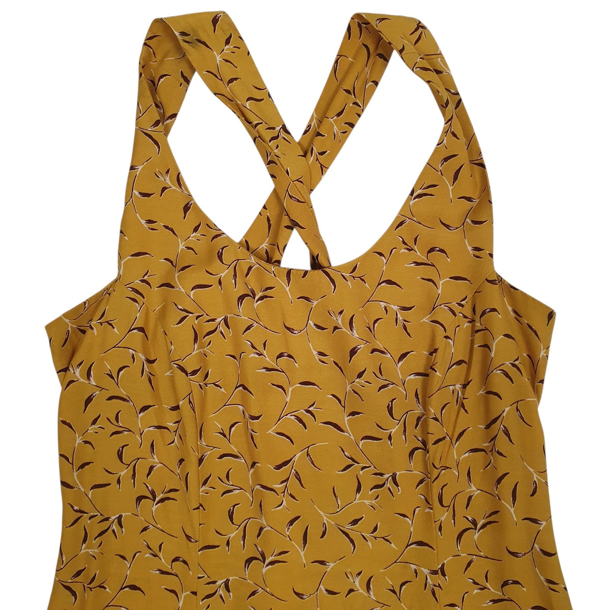 Womens Yellow Diana Leg Slit  Dress