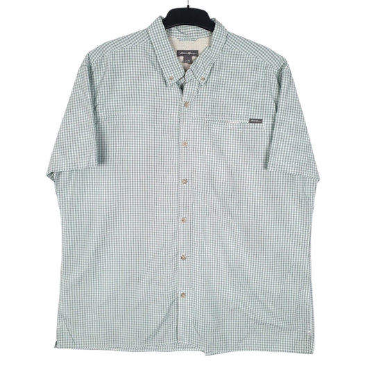 Mens Green Eddie Bauer  Short Sleeve Shirt