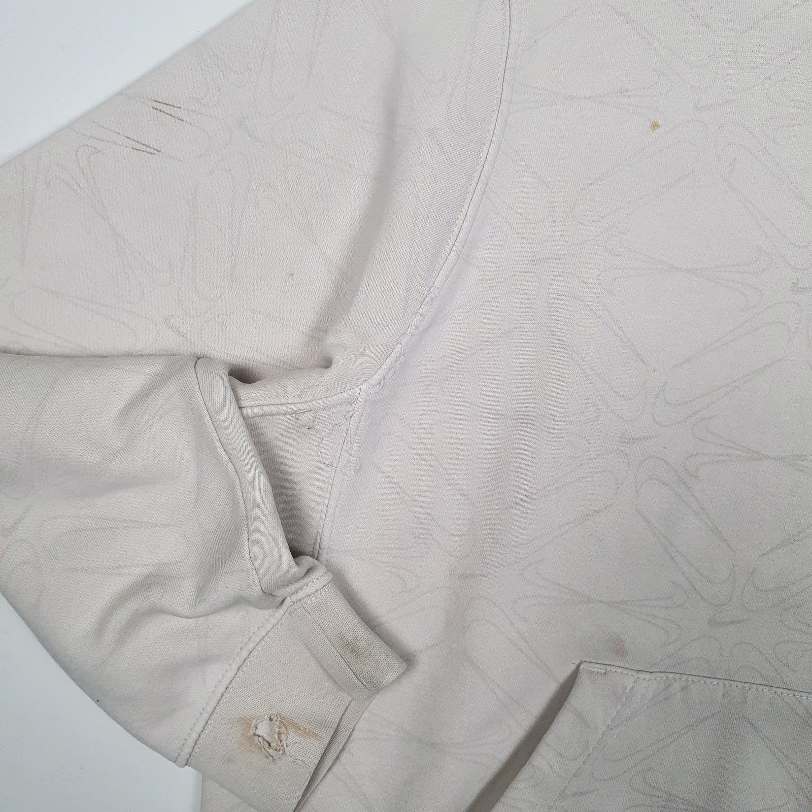 Mens Beige Nike  Hoodie Jumper