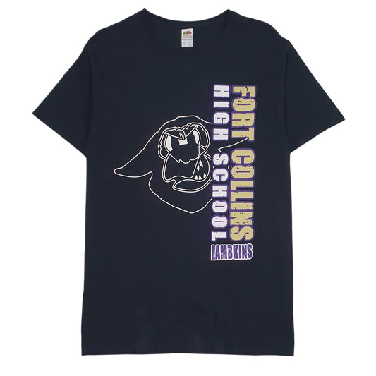 Mens Black Fruit Of The Loom  Short Sleeve T Shirt