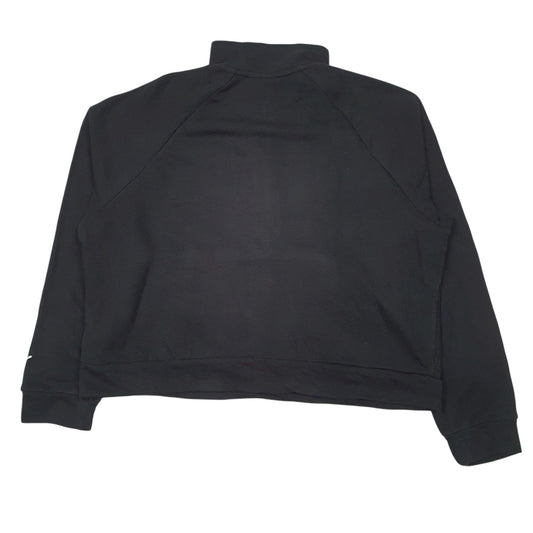 Womens Black Puma  Quarter Zip Jumper