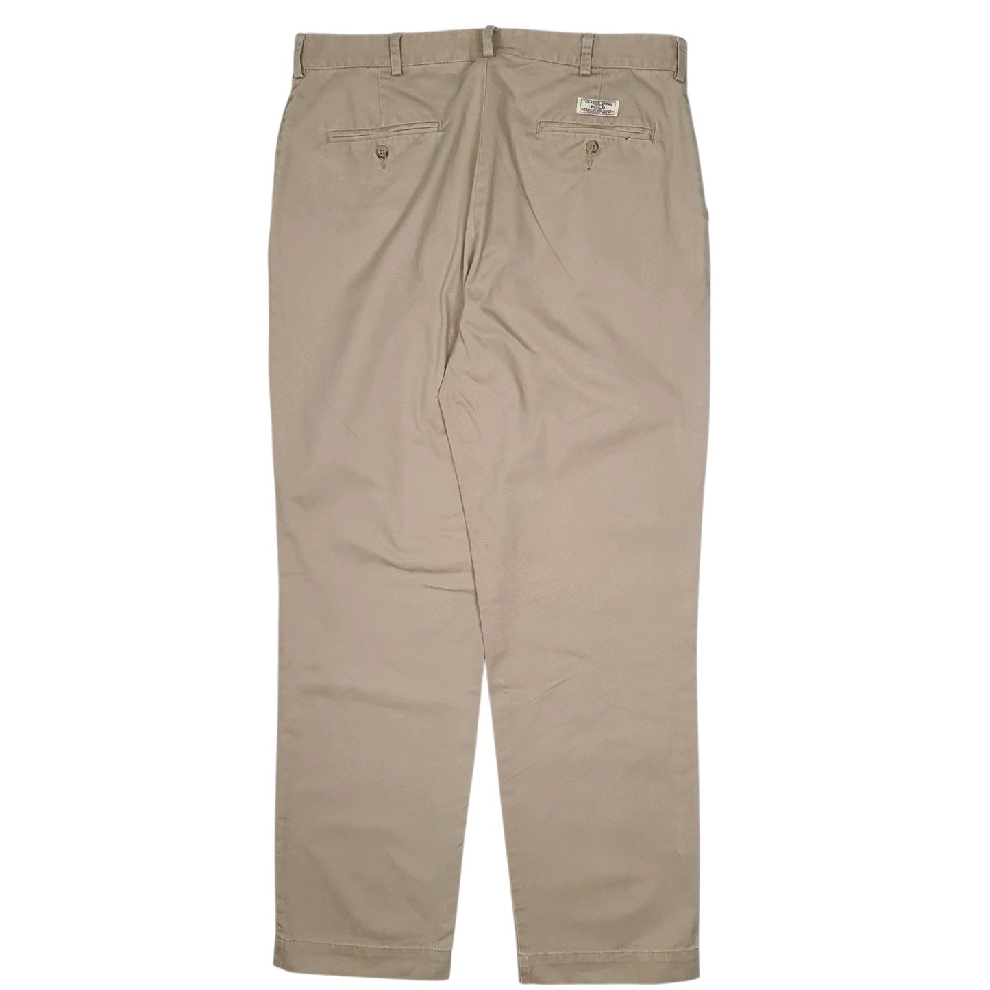 Mens Beige Polo Ralph Lauren Vintage 00s  Trousers