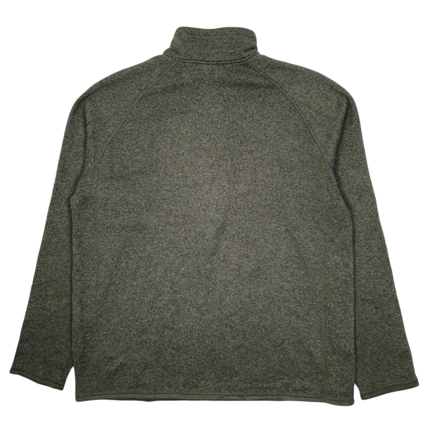 Mens Green Patagonia Better Sweater Quarter Zip Jumper