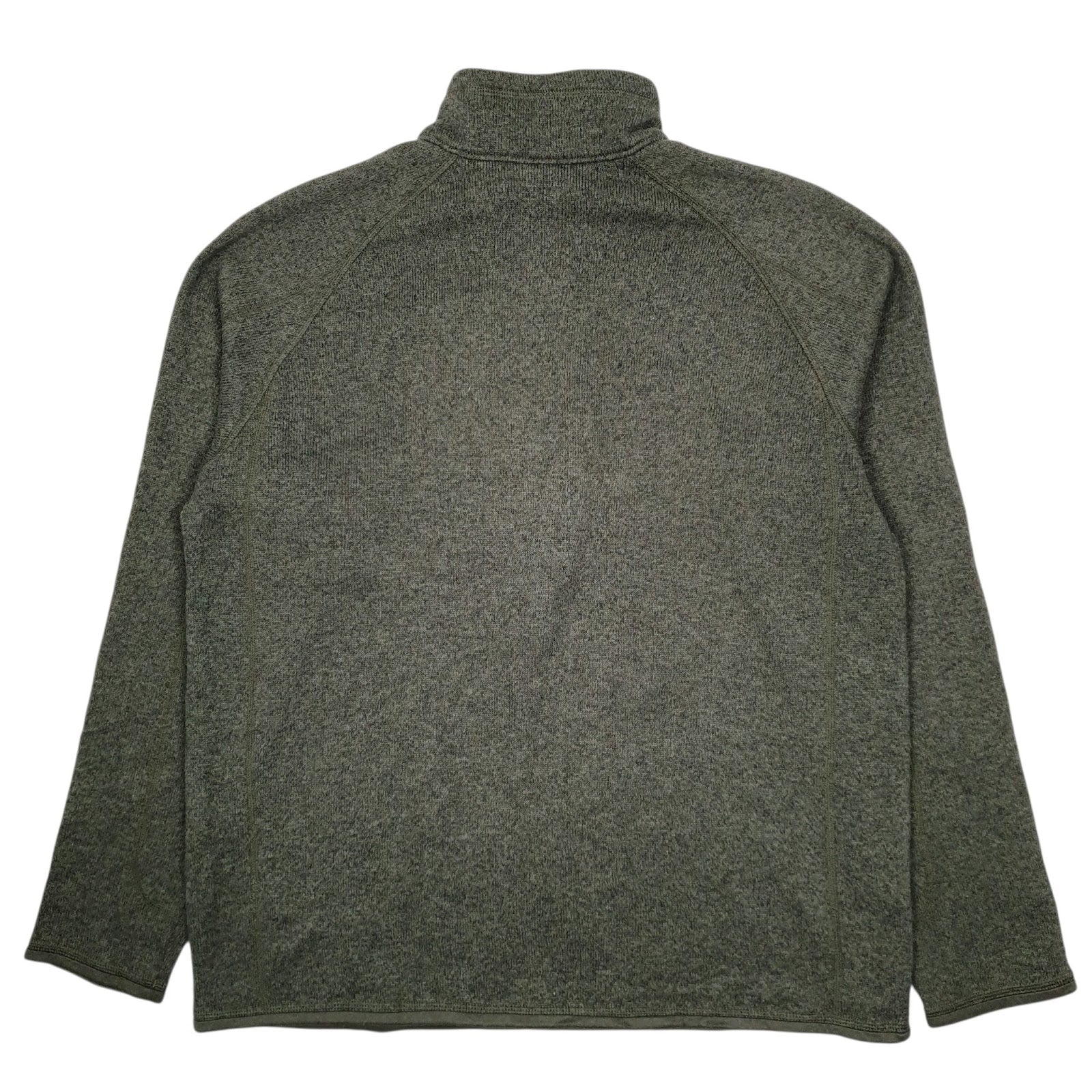 Mens Green Patagonia Better Sweater Quarter Zip Jumper