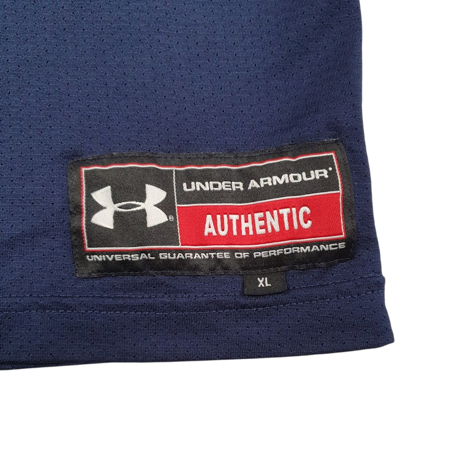 Mens Navy Under Armour Jersey  T Shirt