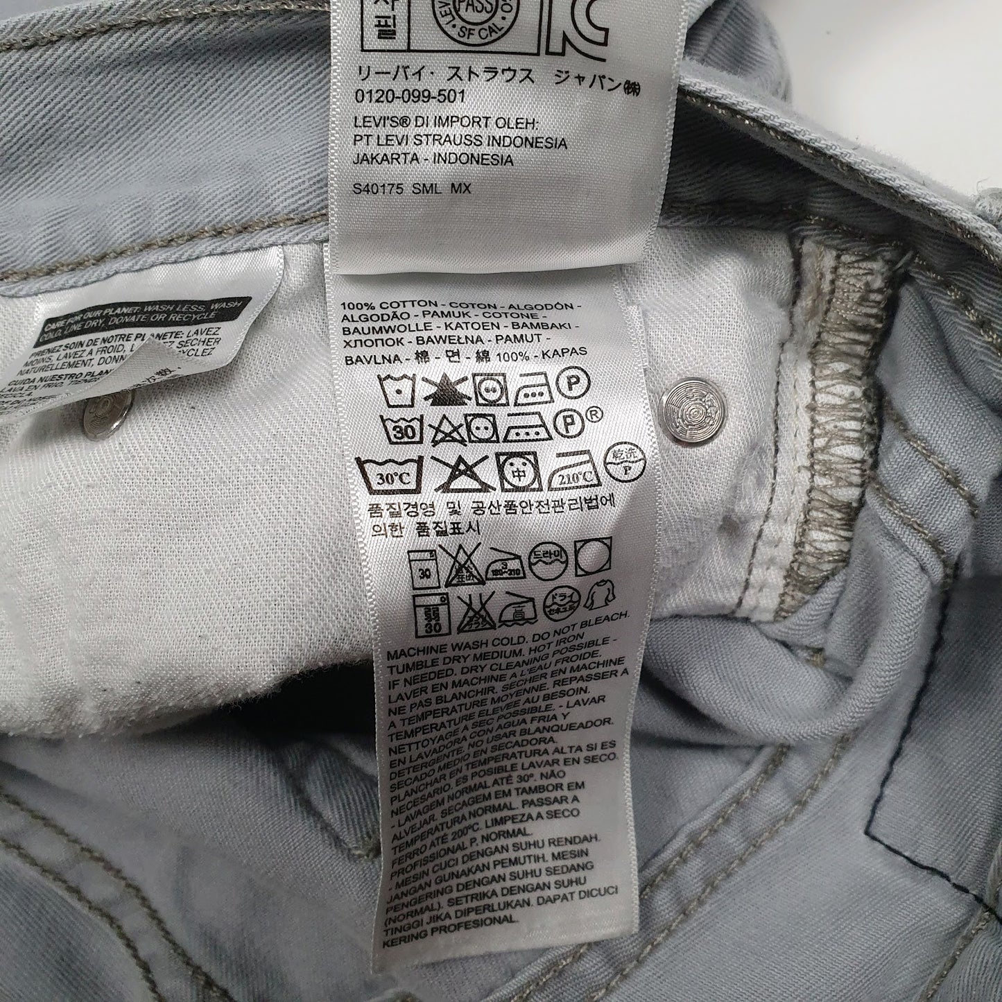 Mens Grey Levis   Jeans