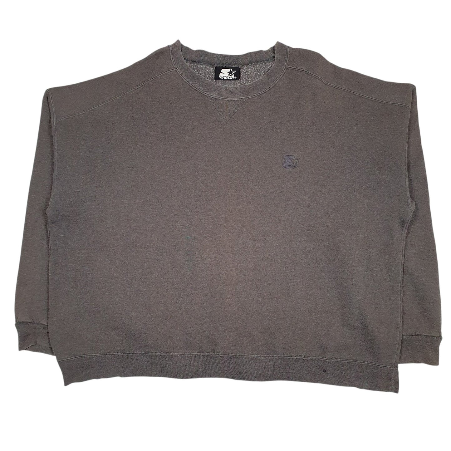 Mens Grey Starter  Crewneck Jumper
