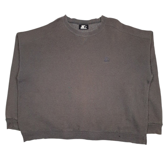 Mens Grey Starter  Crewneck Jumper