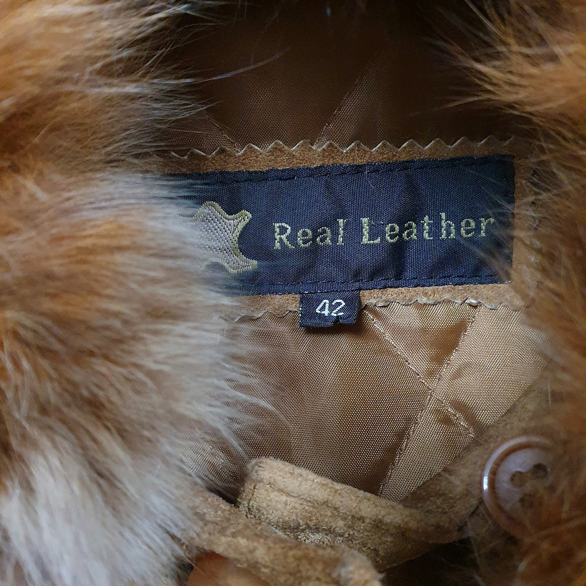 Womens Brown Real Leather Longline  Coat
